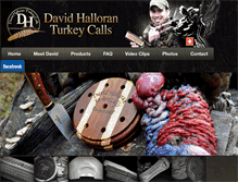 Tablet Screenshot of davidhalloranturkeycalls.com